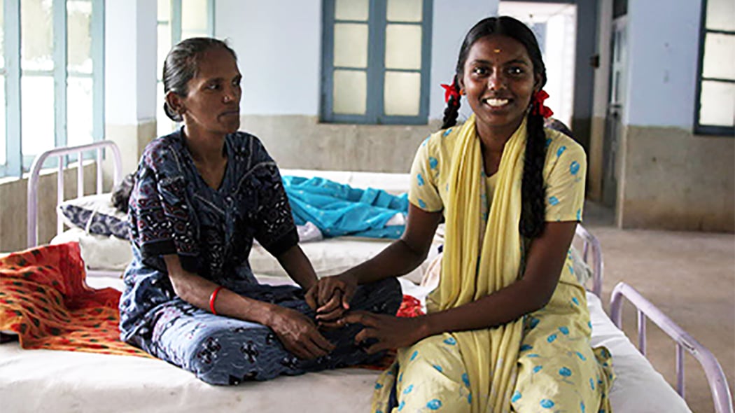 HIV/AIDS patient in hospital, India