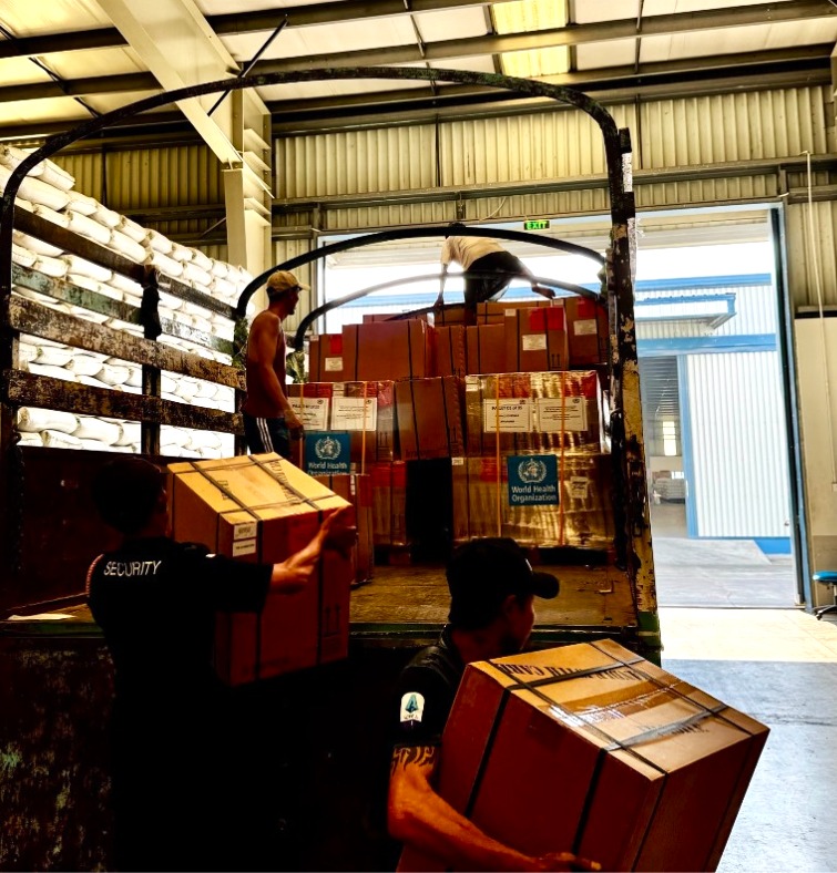 Medical supplies for earthquake hit Myanmar 2025