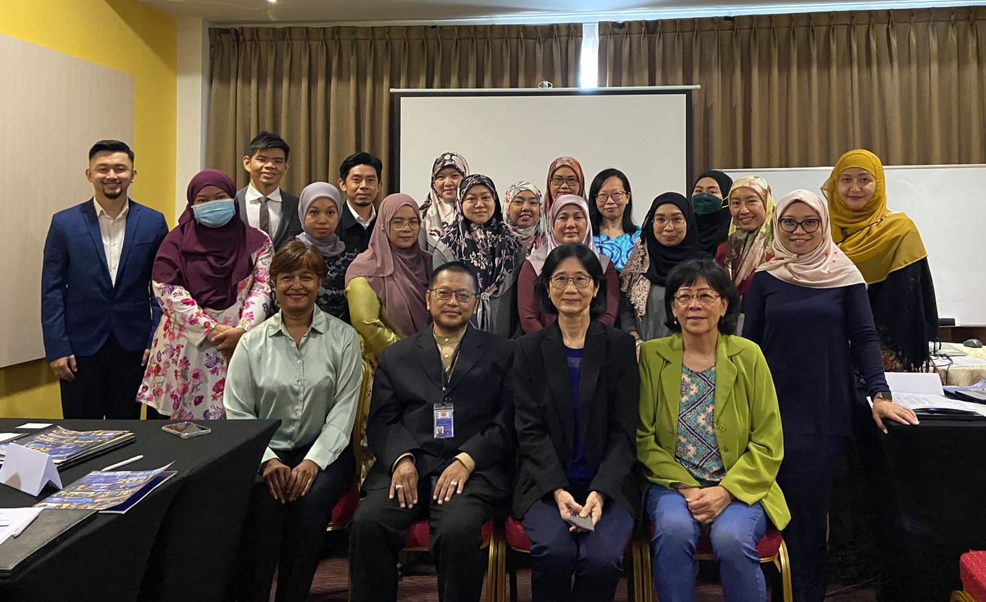 Group photo of public health experts in Brunei